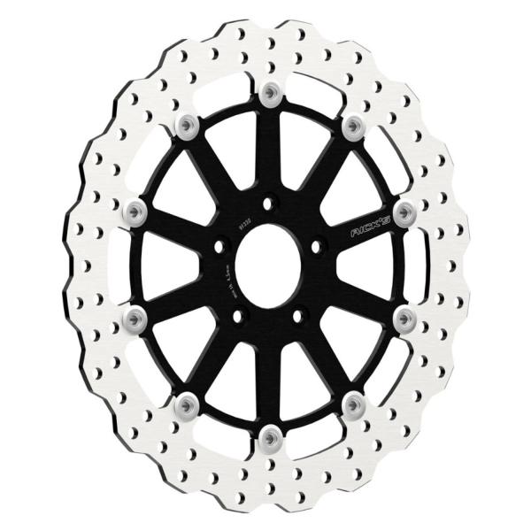 Rick’s Motorcycles – vorn Wave Bremsscheibe Steve 11.5" – Original-Radialbremssattel – Various 00-26 H-D models with 3.25" bolt circle diameter