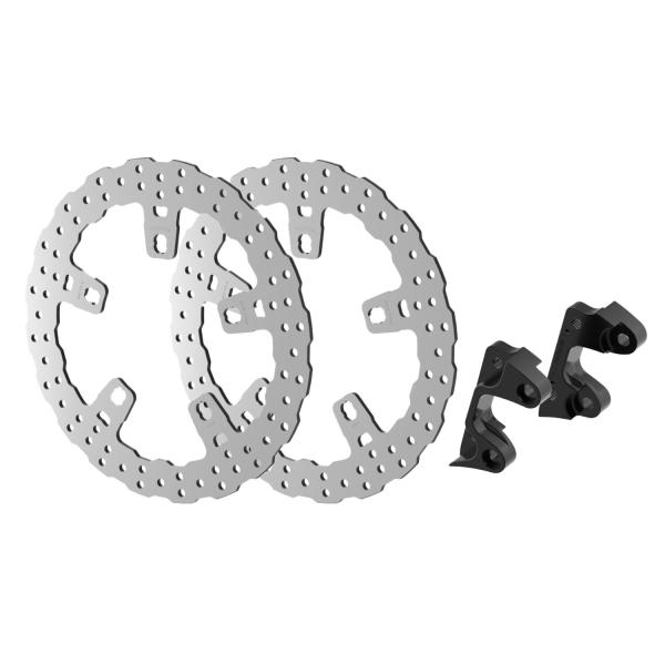 Rick’s Motorcycles – vorn Wave Bremsscheibe Kit 13". Edelstahl – Original-Radialbremssattel