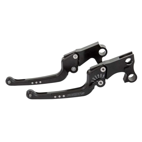 Rick’s Motorcycles – Good Guys Brems- und Kupplungshebel-Set schwarz – 15-17 Softail (excl. FLSS, FLSTFBS, FXSE). With cable clutch (NU)