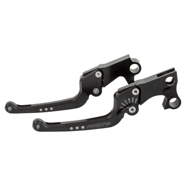 Rick’s Motorcycles – Good Guys Brems- und Kupplungshebel-Set schwarz – 08-13 Touring; 14-16 FLHR/C; 09-13 Trikes. With cable clutch (NU)