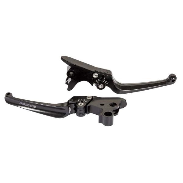 Rick’s Motorcycles – Classic Brems- und Kupplungshebel-Set. schwarz – OE-Hebel – 14-22 XL Sportster (NU)