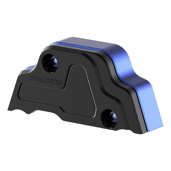 Rick’s Motorcycles – Gangsensor-Abdeckung. schwarz/blau – 25-26 Softail; 2026 Touring and 23-25 FLTRXSE; 24-25 FLTRXSTSE; 24-25 FLTRX; 23-25 FLHXSE; 24-25 FLHX; 2025 FLHXU; 2026 Trikes