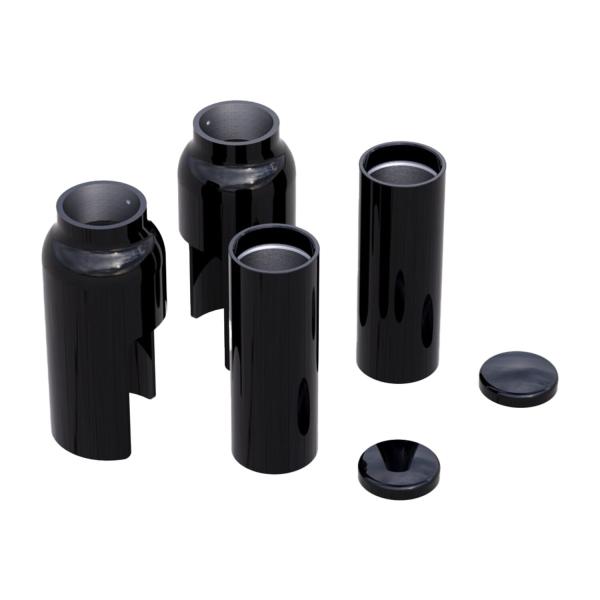 Rick’s Motorcycles – Gabel-Abdeckungsset, 6-teilig. schwarz – 02-11 V-Rod (excl. Street Rod and Muscle with inverted forks) (NU)