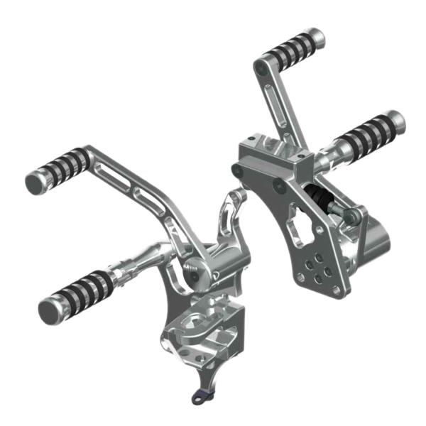 Rick’s Motorcycles – vorverlegte Fußrastenanlage. O-ring. +4". poliert – 07-17 Softail (NU)