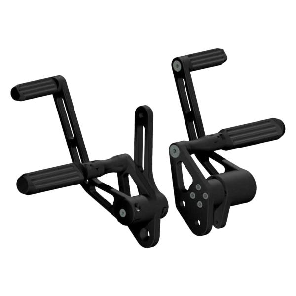 Rick’s Motorcycles – vorverlegte Fußrastenanlage. AK47. +2.5". poliert – 06-17 Dyna (NU)