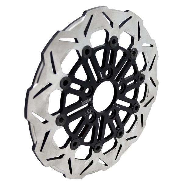Kodlin by SBS, "V-Design" Brems rotor hinten. Schwarz | Passend: hinten: 2008–2026 Touring