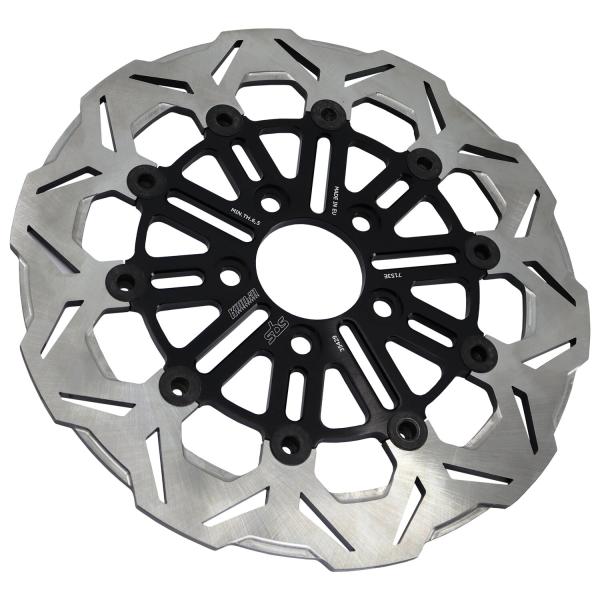 Kodlin by SBS, "V-Design" Brems rotor hinten. Schwarz | Passend: hinten: 2008–2026 Touring