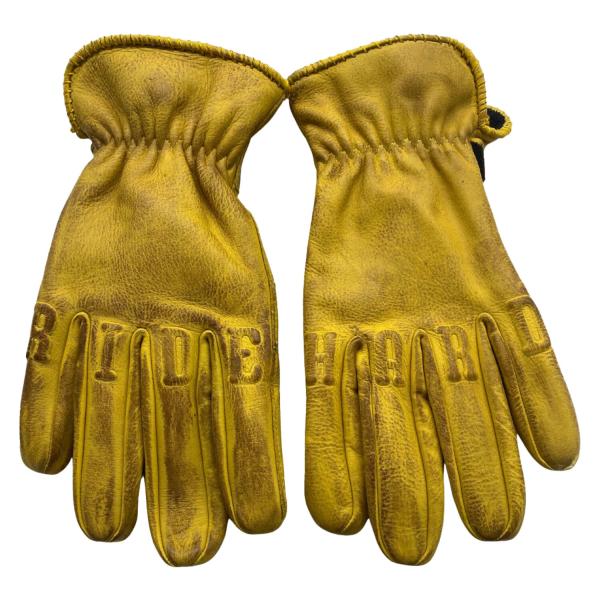 ROKKER Ride Hard Motorradhandschuhe – Gelb – Größe 2XL