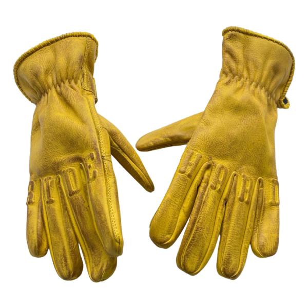 ROKKER Ride Hard Motorradhandschuhe – Gelb – Größe 2XL