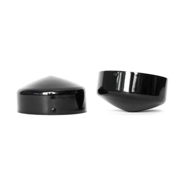 Killer Custom, fork tube cap bolt covers. Gloss schwarz – 2018–2026 · Softail Fat Boy: 18-20FLFB Fat Boy 107; 18-24FLFBS Fat Boy 114; 25-26 FLFB Fat Boy 117