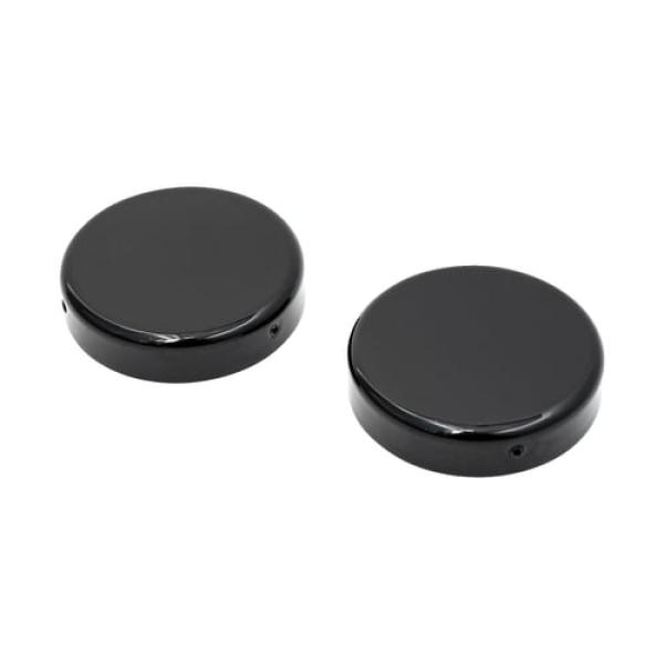 Killer Custom, fork tube cap bolt covers. Gloss schwarz – 2018–2026 · Softail Heritage: 18-21FLHC Heritage Classic 107; 25-26 FLHC Heritage Classic 117; 18-24FLHCS Heritage Classic 114; 18-20FLDE Deluxe 117