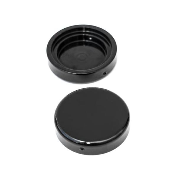 Killer Custom, fork tube cap bolt covers. Gloss schwarz – 2018–2026 · Softail Heritage: 18-21FLHC Heritage Classic 107; 25-26 FLHC Heritage Classic 117; 18-24FLHCS Heritage Classic 114; 18-20FLDE Deluxe 117