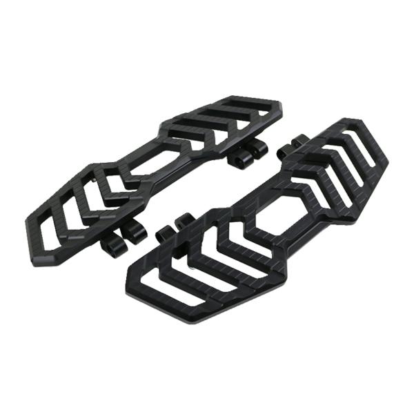 Kodlin "Track" Trittbretter. Schwarz anodized | Passend: 1986–2017 (NU) FL Softail; 2012–2016 (NU) Dyna FLD Switchback; 1983–2026 FLT/Touring; 2009–2026 Trikes