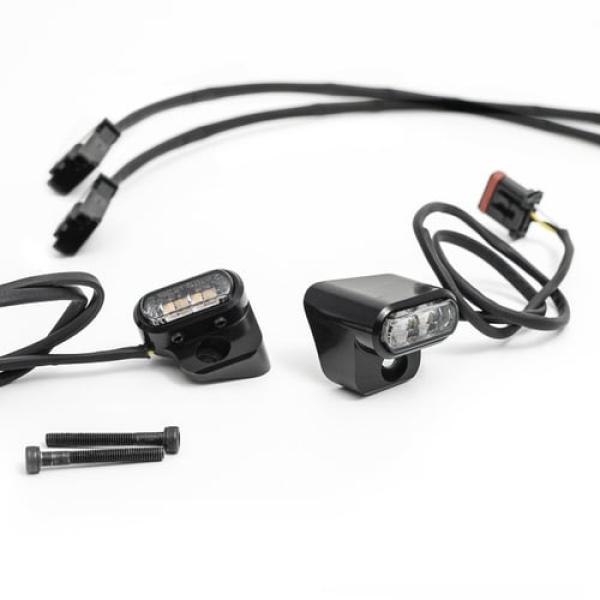 Killer Custom, front LED turn signals. DRL running lights