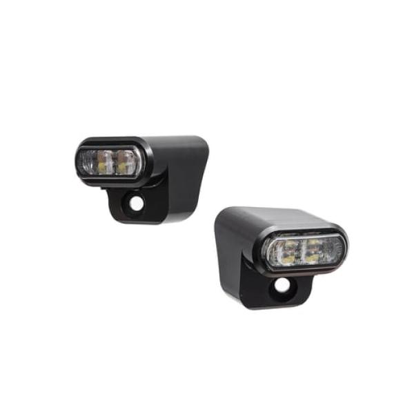 Killer Custom, front LED turn signals. DRL running lights