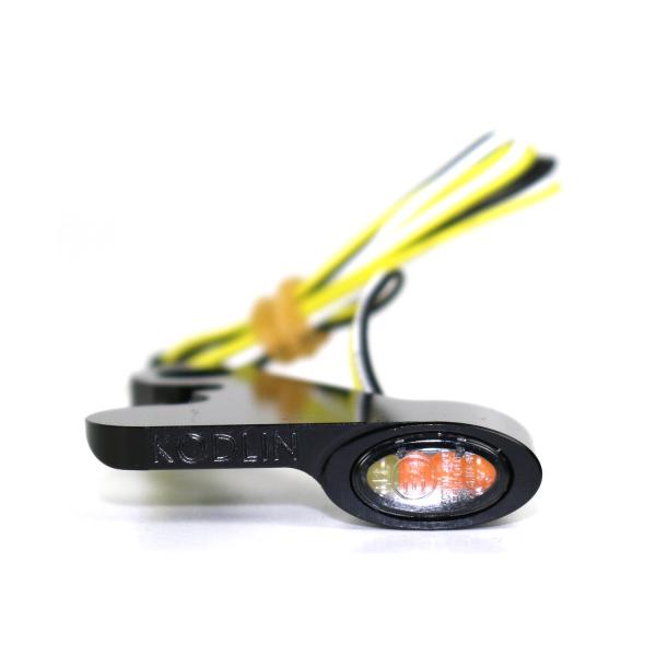 Kodlin Elypse LED mini vorne Blinker. Schwarz | Passend: 2018–2024 Softail; vorne (NU)