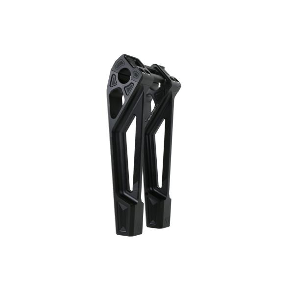 Kodlin universell Fastback Riser 10". Schwarz | Passend: Alle H-D mit 1"handlebar clamp area und 3.5" riser mount spacing