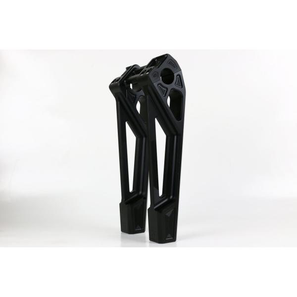 Kodlin universell Fastback Riser 10". Schwarz | Passend: Alle H-D mit 1"handlebar clamp area und 3.5" riser mount spacing