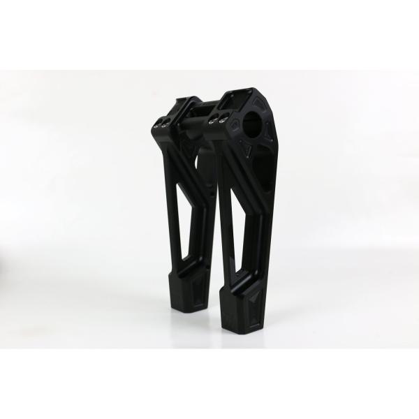 Kodlin universell Fastback Riser 8". Schwarz | Passend: Alle H-D mit 1"handlebar clamp area und 3.5" riser mount spacing
