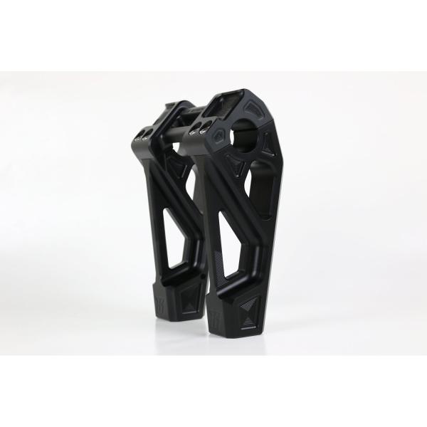 Kodlin universell Fastback Riser 6". Schwarz | Passend: Alle H-D mit 1"handlebar clamp area und 3.5" riser mount spacing