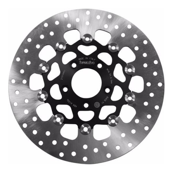 Brembo schwimmend gelagerte Edelstahl-Bremsscheibe vorne – 00-14 Softail; 00-05 Dyna; 00-07 FLT/Touring; 00-13 XL Sportster; 08-12 XR1200