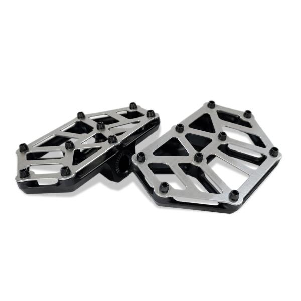 Kodlin NXL Mini-Trittbretter. Schwarz / Edelstahl | Passend: Modelle mit passenden Trittbrettadaptern