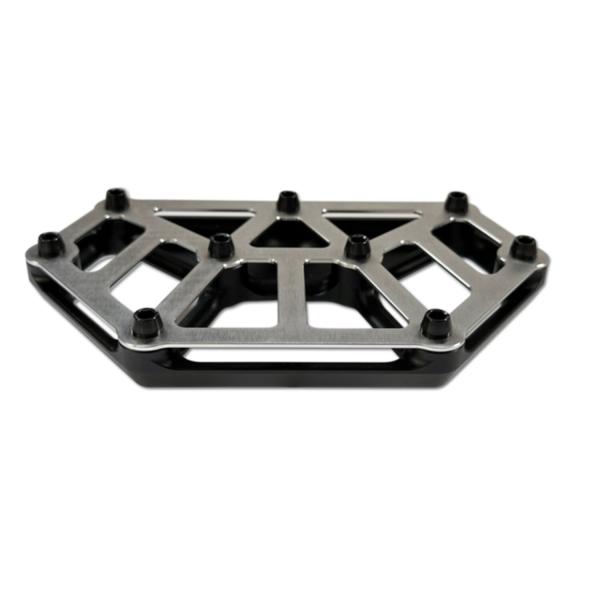 Kodlin NXL Mini-Trittbretter. Schwarz / Edelstahl | Passend: Modelle mit passenden Trittbrettadaptern