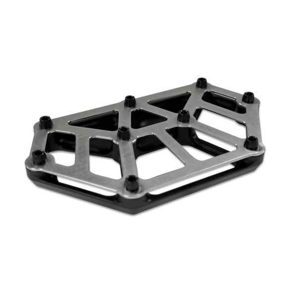 Kodlin NXL Mini-Trittbretter. Schwarz / Edelstahl | Passend: Modelle mit passenden Trittbrettadaptern