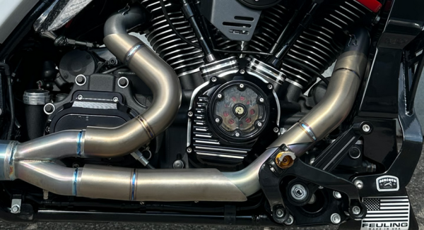 Malparidos  2-1 exhaust system in Stainless Steel - für Harley Davidson M8 Touring 2017 - 2024 EURO4 Euro5 Auspuffanlage ECE-Typgenehmigung