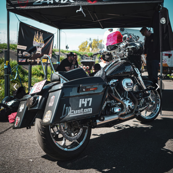 Malparidos  2-1 exhaust system in Matte Black - für Harley Davidson M8 Touring 2017 - 2024 EURO4 Euro5 Auspuffanlage ECE-Typgenehmigung