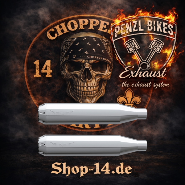 PENZL AUSPUFFANLAGE FÜR - Harley-Davidson - Fat Boy (FLFB) - Motor ME107 - Baujahr 2018 bis 2020