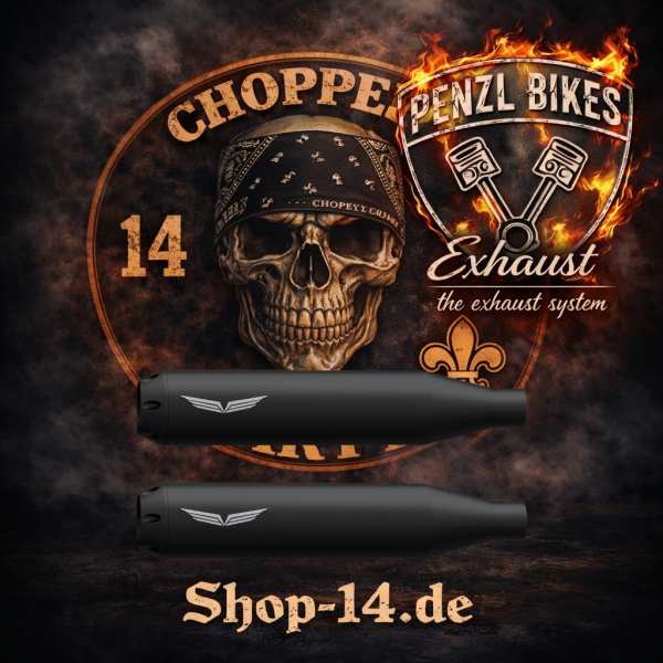 PENZL AUSPUFFANLAGE FÜR - Harley-Davidson - Softail Low Rider S (FXLRS) - Motor ME114 - Baujahr 2020 bis 2021