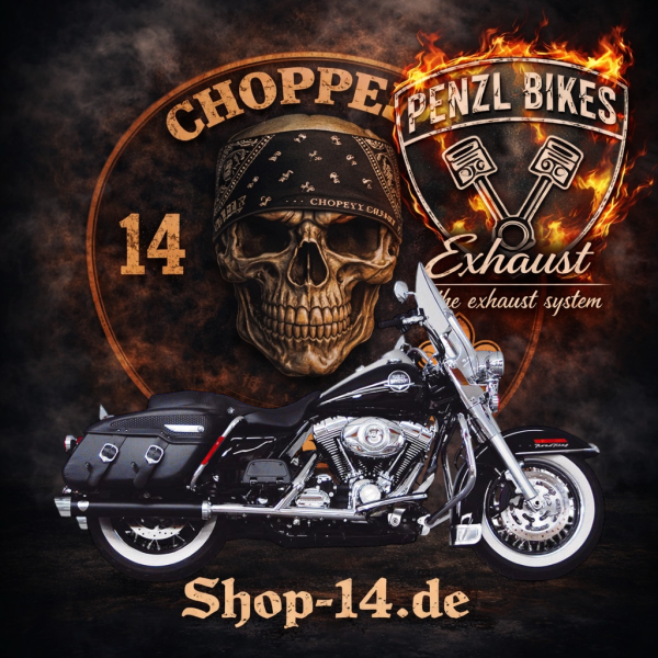 PENZL AUSPUFFANLAGE FÜR - Harley-Davidson - Electra Glide Sport (FLHS)  - Motor Evolution - Baujahr 1984 bis 1999