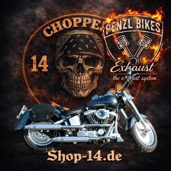 PENZL AUSPUFFANLAGE FÜR - Harley-Davidson - Softail Nostalgia (FLSTN) - Motor Evolution - Baujahr 1993 bis 1996