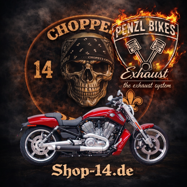 PENZL AUSPUFFANLAGE FÜR - Muscle (VRSCF) - Harley-Davidson - Alle Motoren - Baujahr 2009 bis 2016
