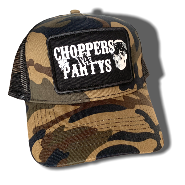 CnP Trucker Cap mit Klettpatch Patch in Camouflage oder Olivgrün