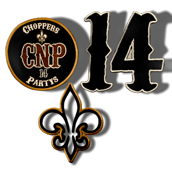 CnP Choppers n Partys Patches - Biker Satz Motorrad