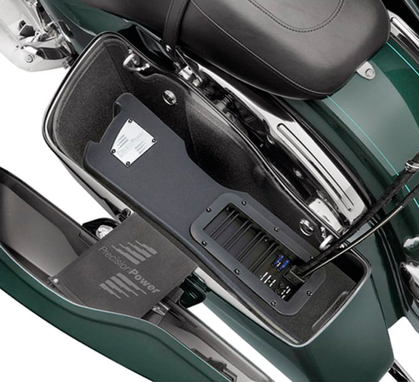 Precision Power Koffer-Subwoofer für Harley Davidson Touring  ab 1998 bis 2013 und ab 2014