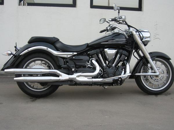 MCJ - 2 in 2 Royal in Chrom oder Schwarz mit Endkappen wählbar - YAMAHA MIDNIGHT STAR 1300