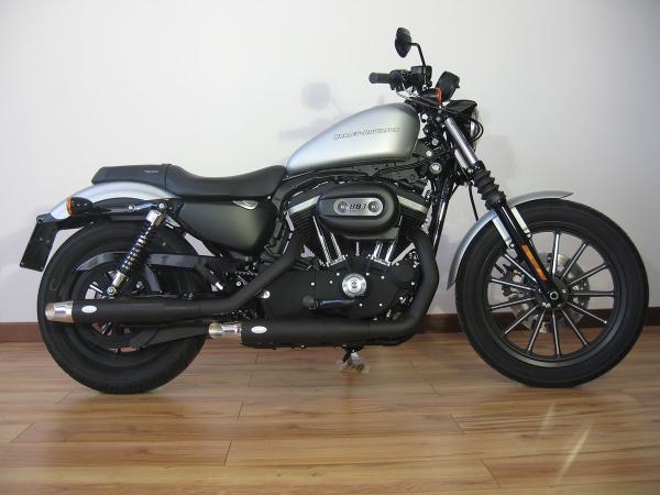 MCJ - 2 in 2 Royal in Chrom oder Schwarz mit Endkappen wählbar  - SPORTSTER 883-1200 BIS BJ. 2003 AUSPUFFANLAGE HARLEY