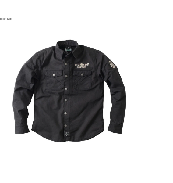 WCC West Coast Choppers - FORGED RIDING SHIRT - BLACK