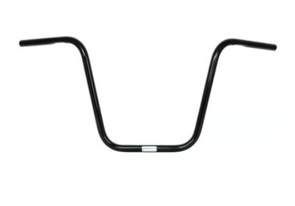 1" Apehanger 40cm Höhe in Schwarz für Harley-Davidson® 82-22  (außer 08-22 E-Gas und 88-11 Springer-Modelle) mit Risern für 1"-Lenker (NU)