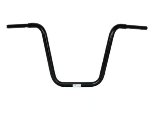 1-1/4" Apehanger 40cm Höhe in Schwarz für Harley-Davidson® 08–24  E-Gas mit Risern für 1,25"-Lenker (außer 15–24 FLTR) (NU)