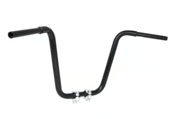 1-1/4" Apehanger 40cm Höhe in Schwarz für Harley-Davidson® 08–24  E-Gas mit Risern für 1,25"-Lenker (außer 15–24 FLTR) (NU)