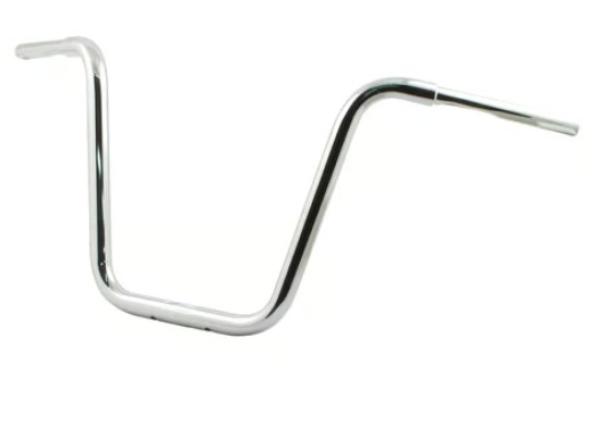 1 1/4 Zoll Apehanger 16 Zoll Rise, verchromt  für Harley-Davidson® 82-22 (außer 08-22 E-Gas & 88-11 Springer) mit Risern für 1,25"-Lenker (NU)