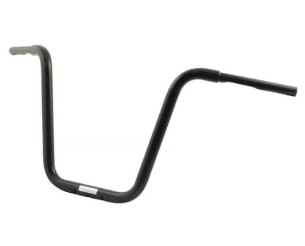 1 1/4 Zoll Apehanger 16 Zoll Rise, schwarz für Harley-Davidson® 82-22 (außer 08-22 E-Gas & 88-11 Springer) mit Risern für 1,25"-Lenker (NU)