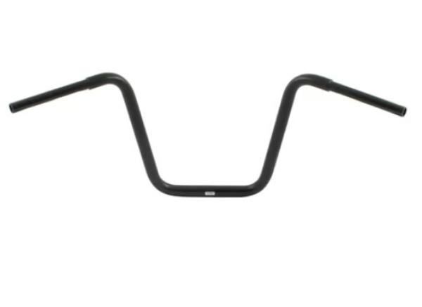 1 1/4 Zoll Apehanger 16 Zoll Rise, schwarz für Harley-Davidson® 82-22 (außer 08-22 E-Gas & 88-11 Springer) mit Risern für 1,25"-Lenker (NU)