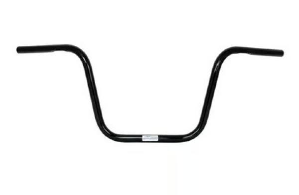 1" Apehanger 3-Loch-Ausführung 31cm Höhe in Schwarz für Harley-Davidson® 82-22 (außer 08-22 E-Gas und 88-11 Springer-Modelle) mit Risern für 1" Lenker