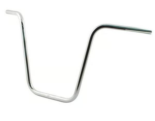 1" Apehanger 46cm Höhe in Chrom für Harley-Davidson® 82-22 (außer 08-22 E-Gas und 88-11 Springer-Modelle) mit Risern für 1" Lenker