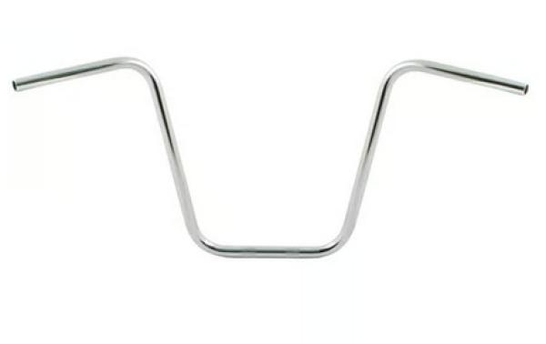 1" Apehanger 46cm Höhe in Chrom für Harley-Davidson® 82-22 (außer 08-22 E-Gas und 88-11 Springer-Modelle) mit Risern für 1" Lenker